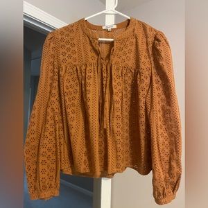 Madewell Eyelet Crop Top